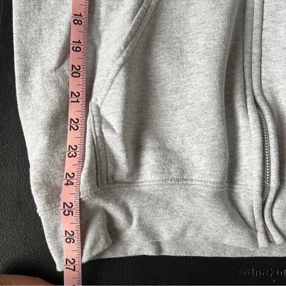 iets Frans Gray Zip Up Hoodie Sweatshirt-Size Medium - Picture 9 of 12